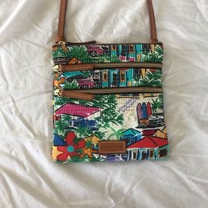 Dooney and Bourke triple zip crossbody